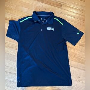 Nike men’s medium Seahawks NFL on field polo